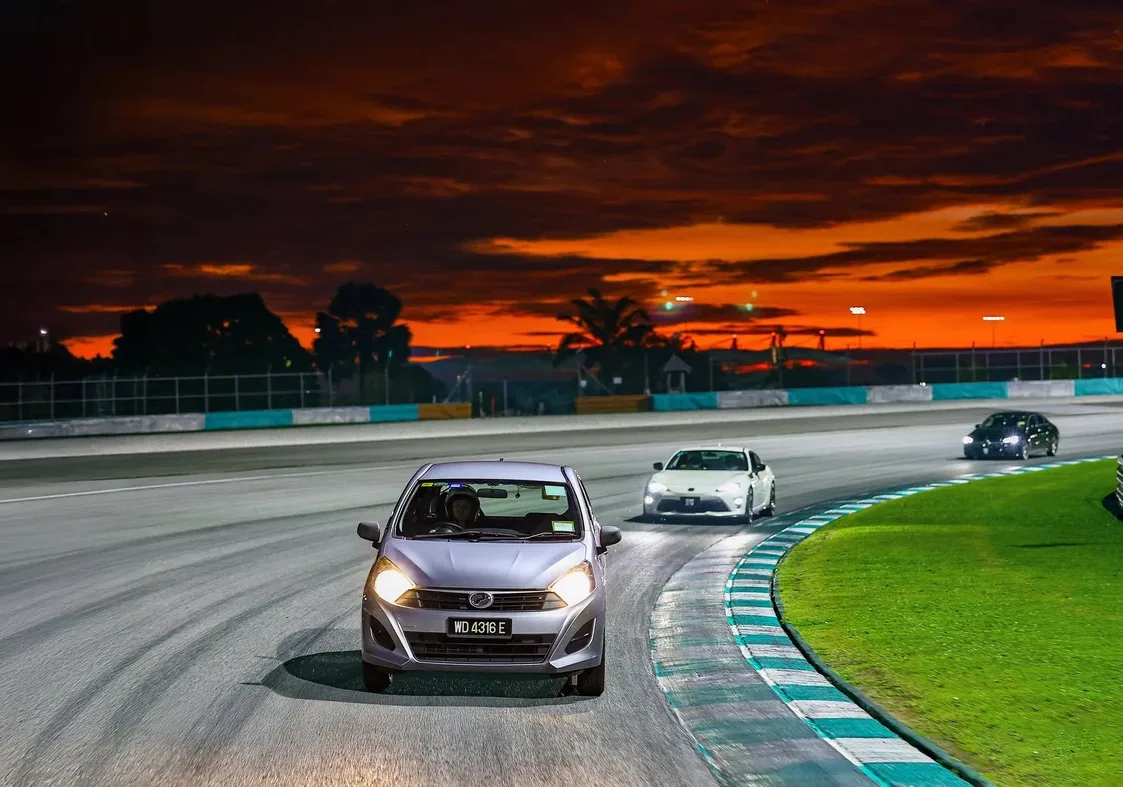Track activity at Sepang; illustrative circuit photograph